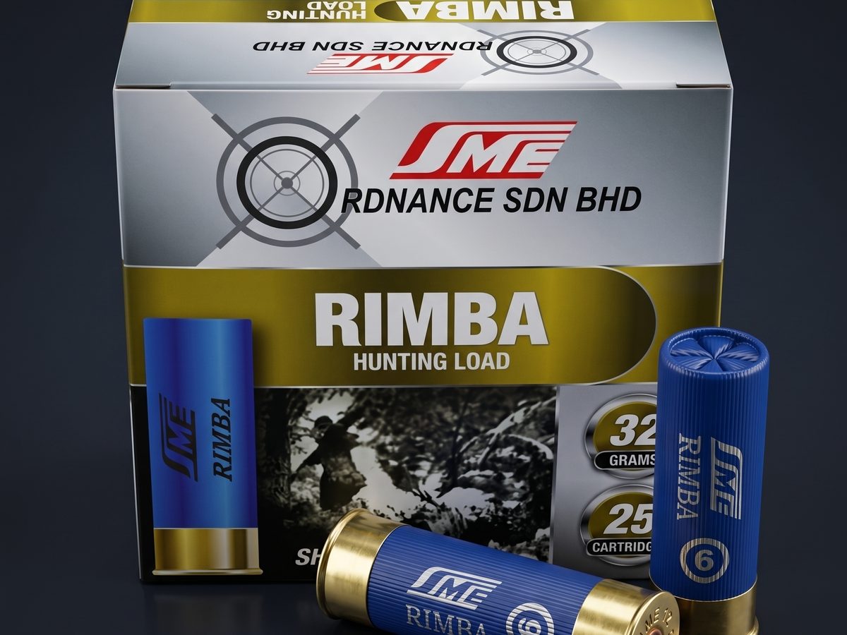 SME Rimba hunting load carton with 12 gauge cartridges